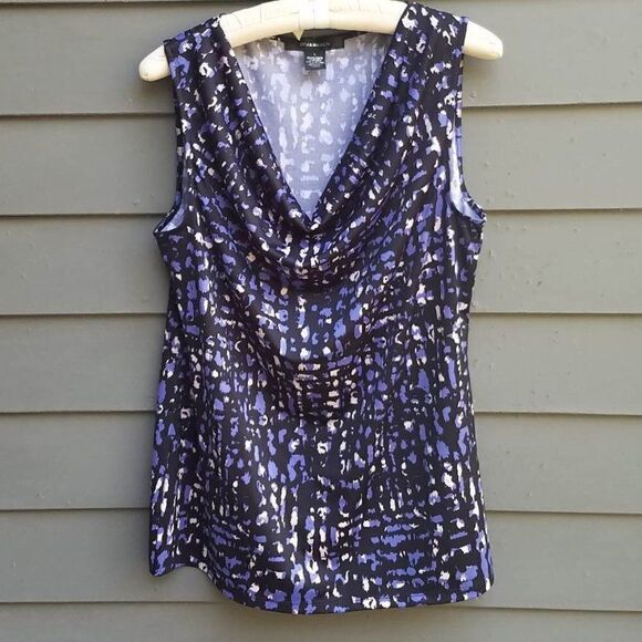 89th & Madison Blue Stretch Shell Size Large - Picture 1 of 7